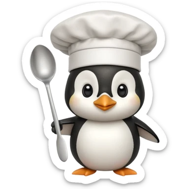 pinguin cuisinier sticker
