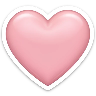 Light pink heart sticker
