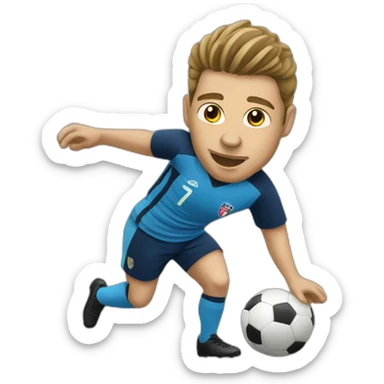 Runt footballer sticker
