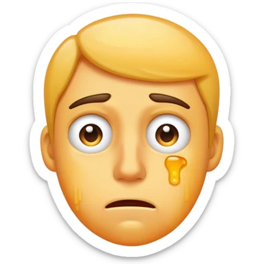 Tired from run sticker