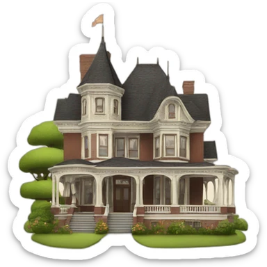 Queen Anne Style Home sticker