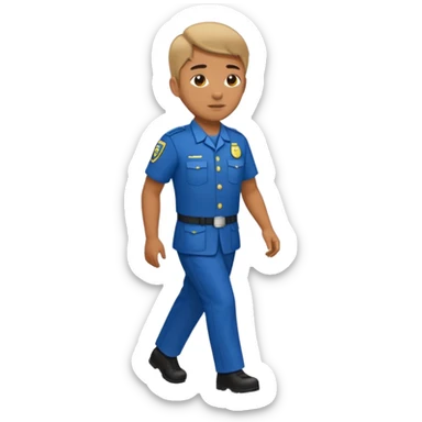 council worker walking right sticker