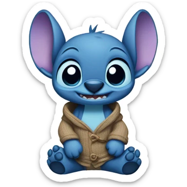 Stitch amoureux sticker