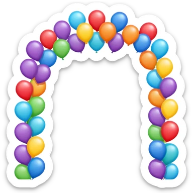 balloon arch sticker