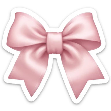 Light pink bow sticker
