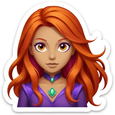 Dc comics starfire sticker