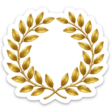 Roman Laurel Crown sticker