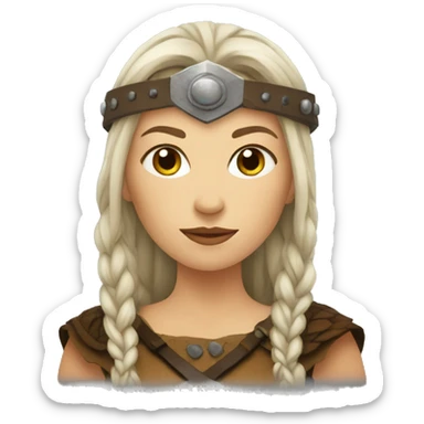 viking woman sticker