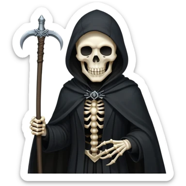 grimm reaper with scythe sticker