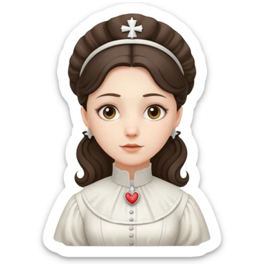 Victorian Nurse in a long dress sticker
