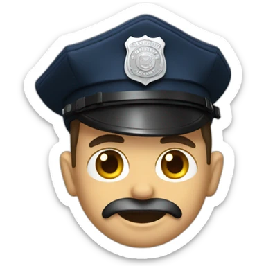 Policia cara tapada sticker