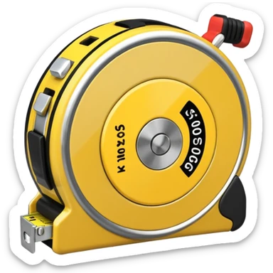 metal tape measure sticker