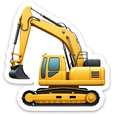 excavator sticker