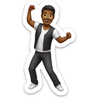 homme danseur enceinte sticker