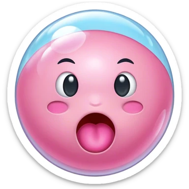 A bubble gum with a buyt sticker