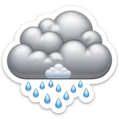 Rain Generator with a big cloud coming out of it  sticker