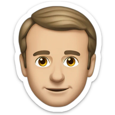 French President Emmanuel Macron sticker