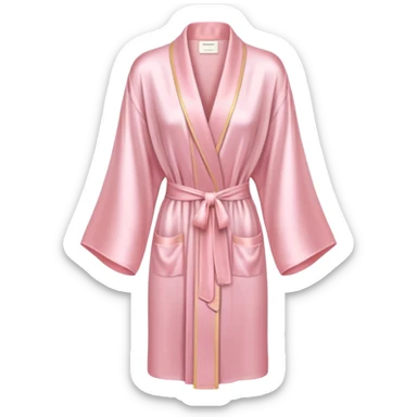 Light pink silk robe sticker