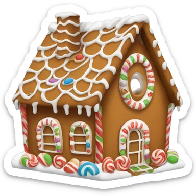gingerbread house sticker