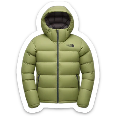 northface down jacket sticker