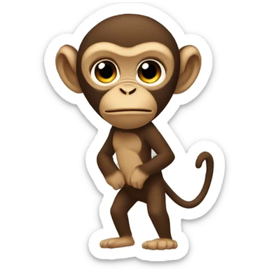 mogging monkey sticker