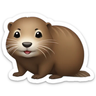 Nutria in love sticker