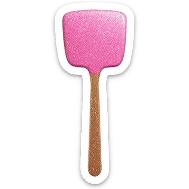 Pink glitter spatula  sticker