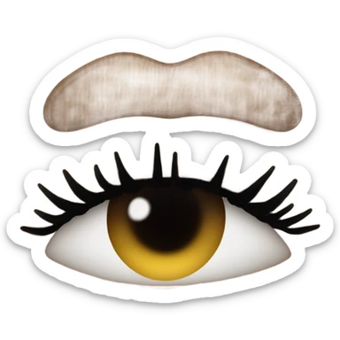 Long eyelashes and big lips sticker