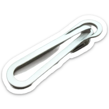 paper clip silver sticker