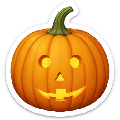 Autumn pumpkin and squash sticker