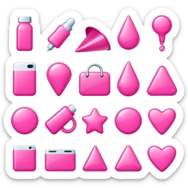 Pink aesthetic objects sticker