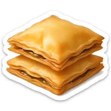 baklava with face sticker