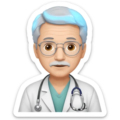 male obstetrician older sticker