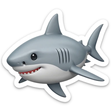 can you make me a shark emoji that’s sighing  sticker