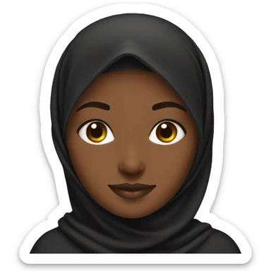 Black Muslimah  sticker