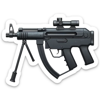 Simple mp5 no stock no scope sticker