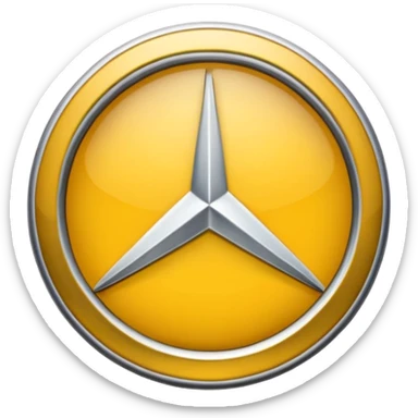 Mercedes logo in emojis sticker