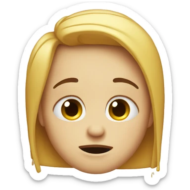 Face in love crying sticker