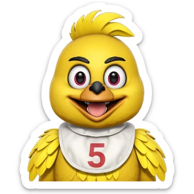 Chica from Five Nights At Freddy's Movie sticker