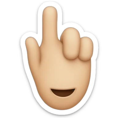 nose with a finger in it sticker