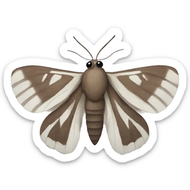 Moth sticker