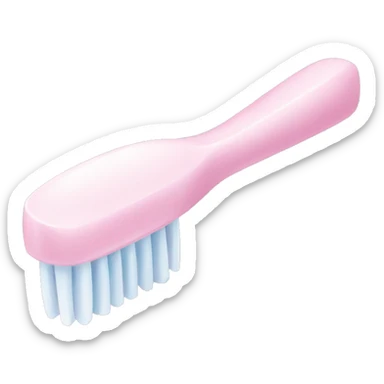 Pale pink toothbrush  sticker