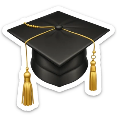 graduate cap sticker