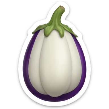 Squeezing eggplant sticker