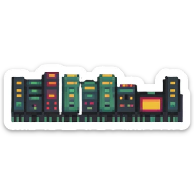 indie music festival with multiple artists sticker