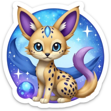 Meloetta-Serval-Cresselia-Palkia-Stitch-Fakémon-creature-hybrid sticker