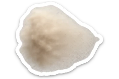 a cloud of dust dispersing, delicate particles, floating away, transparent background sticker
