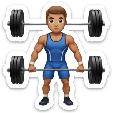 Weight lifter sticker