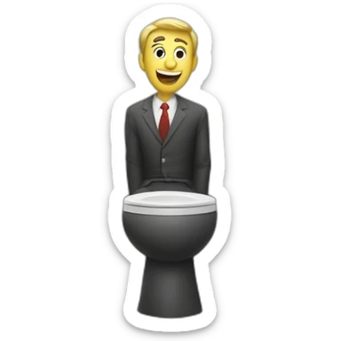 Staline au toilettes sticker