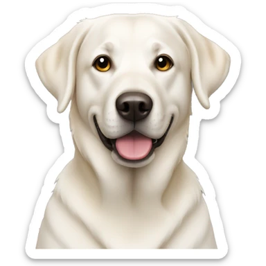 White lab retriever sticker